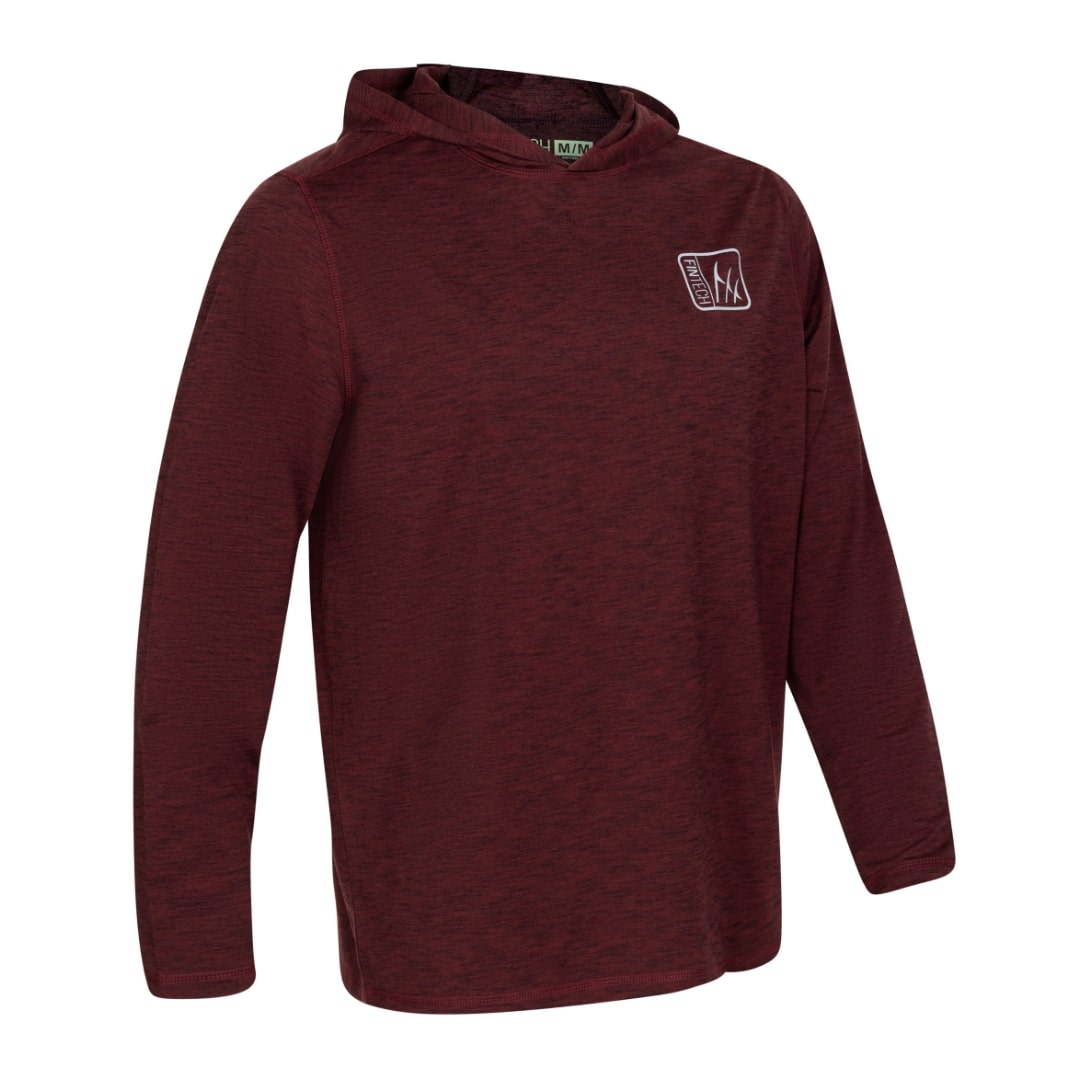 Fintech Men's LS Coastal Performance UV Hoodie "Logo Box"
