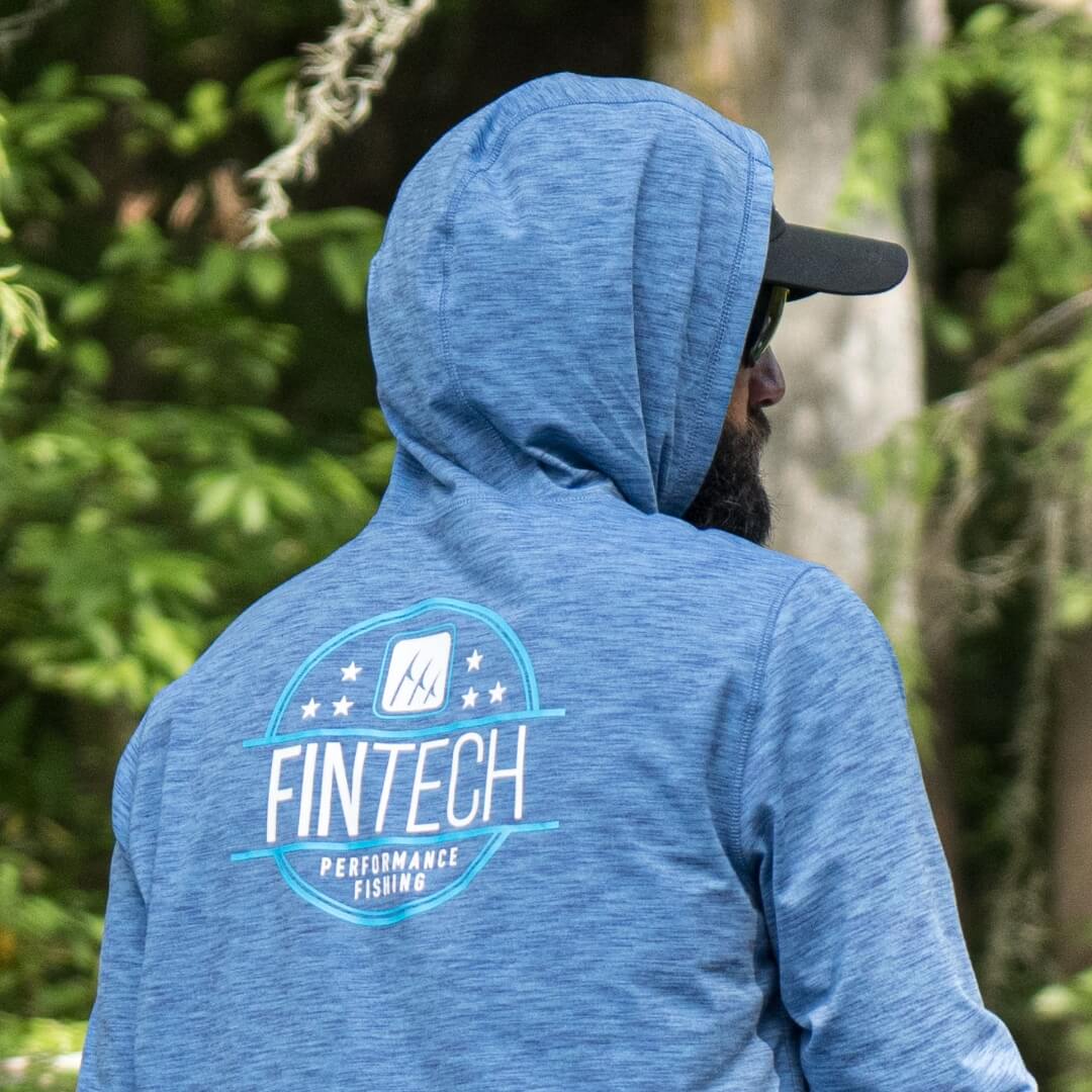 Fintech Men's LS Coastal Performance UV Hoodie "FPF Rising"