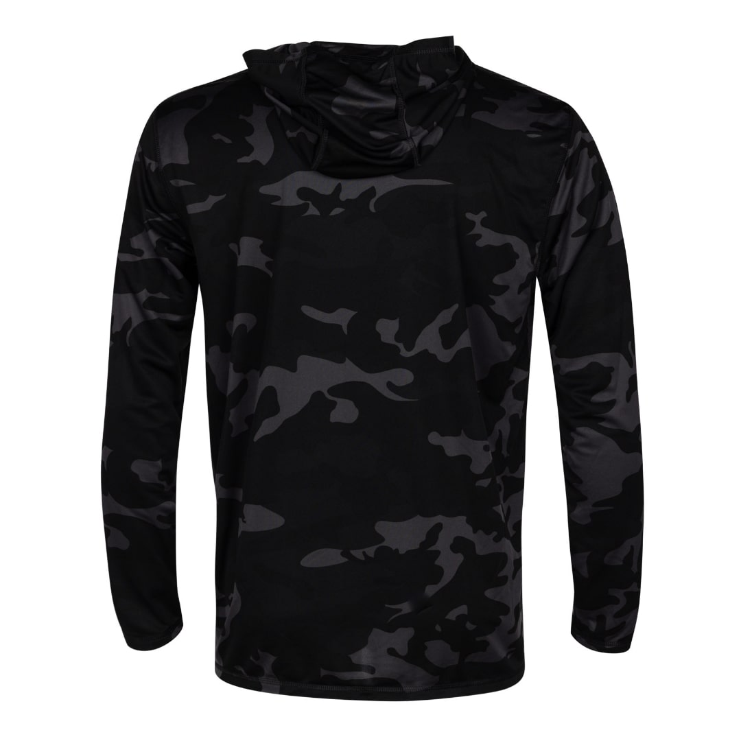 Fintech Men's LS UV Hoodie "Fintech Logo 1C SM"