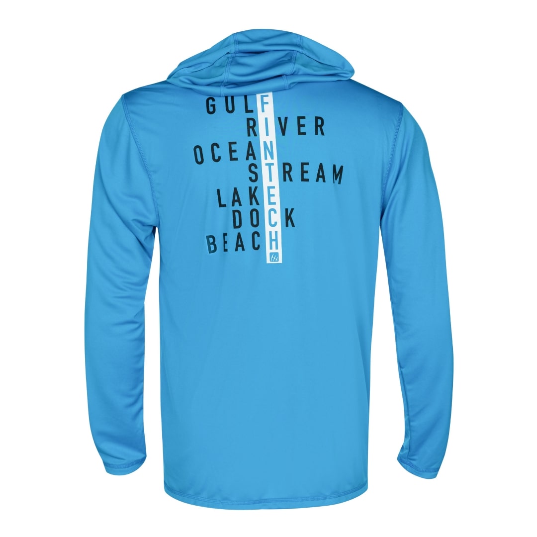 Fintech Men's LS UV Hoodie "Fish Anywhere"