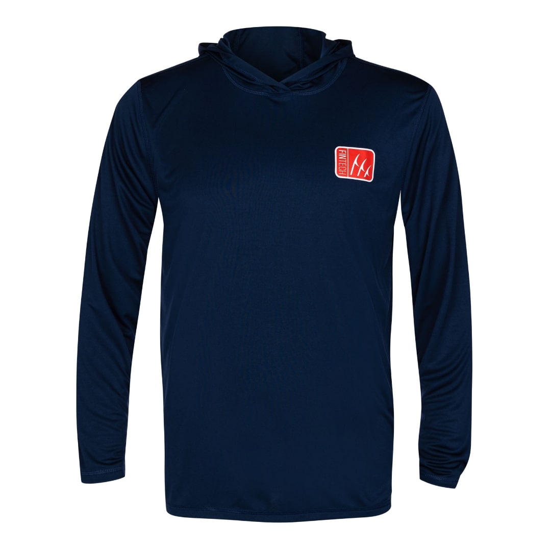 Fintech Men's LS UV Hoodie "Fintech Logo 2C SM"