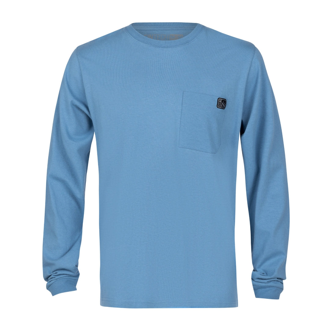 Fintech Men's Heavy Duty LS Graphic Tee "Fintech Spine"