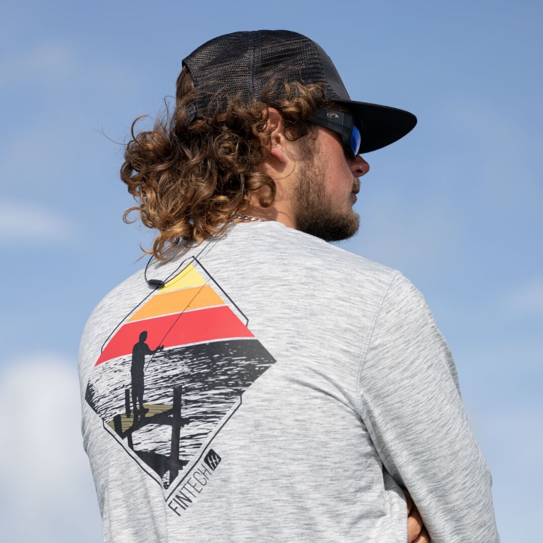 Fintech Men's LS Coastal Performance UV "Dock Life"