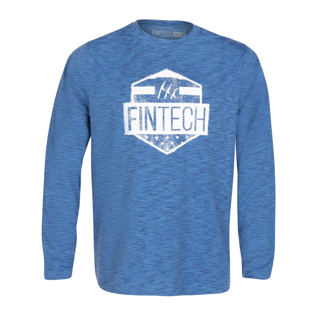 Fintech Men's LS Coastal Performance UV "USA Shield"