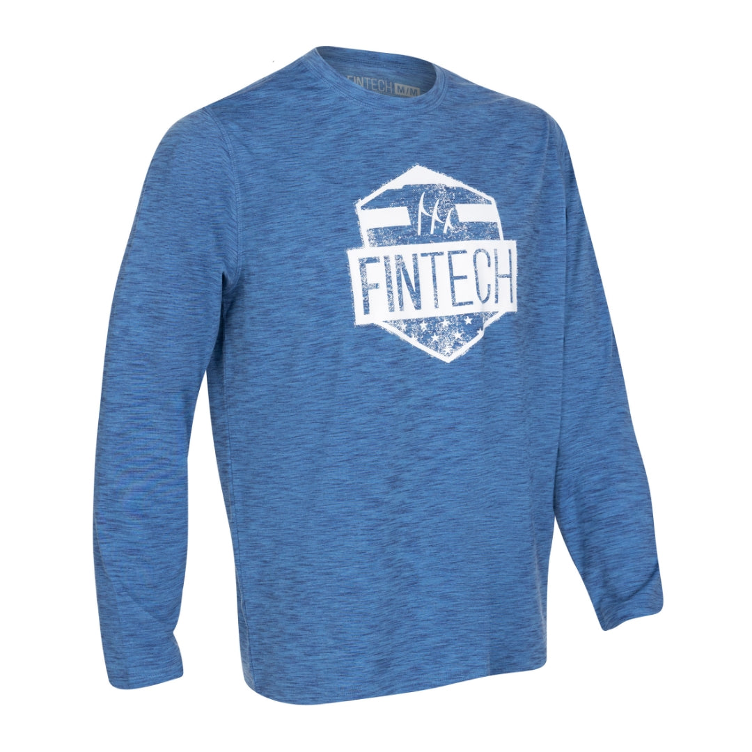 Fintech Men&#39;s LS Coastal Performance UV &quot;USA Shield&quot;