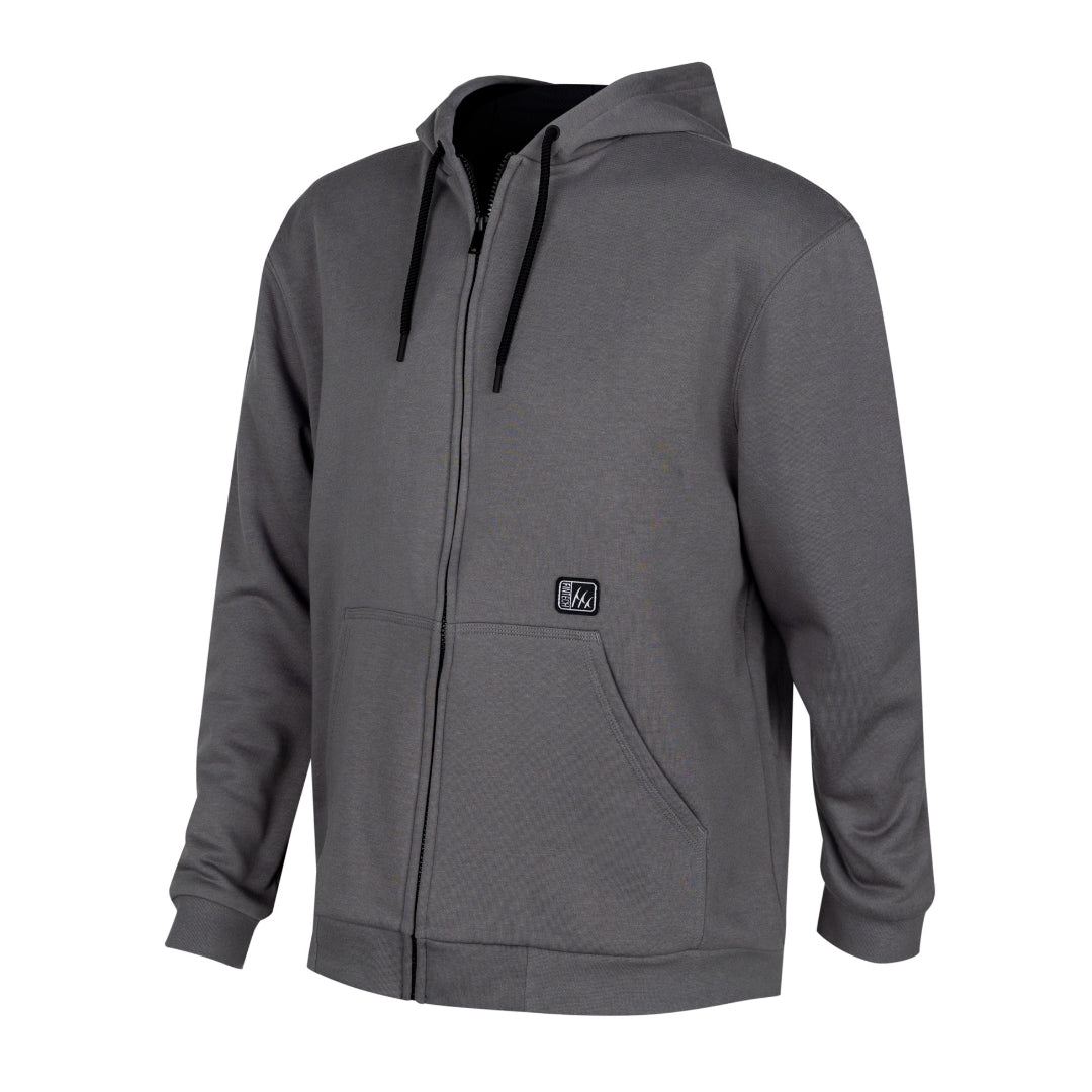 Fintech Men's Heavy Duty Fleece Full Zip Hoodie