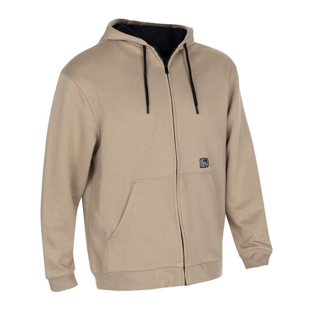 Fintech Men's Heavy Duty Fleece Full Zip Hoodie