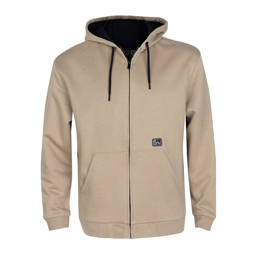 Fintech Men&#39;s Heavy Duty Fleece Full Zip Hoodie