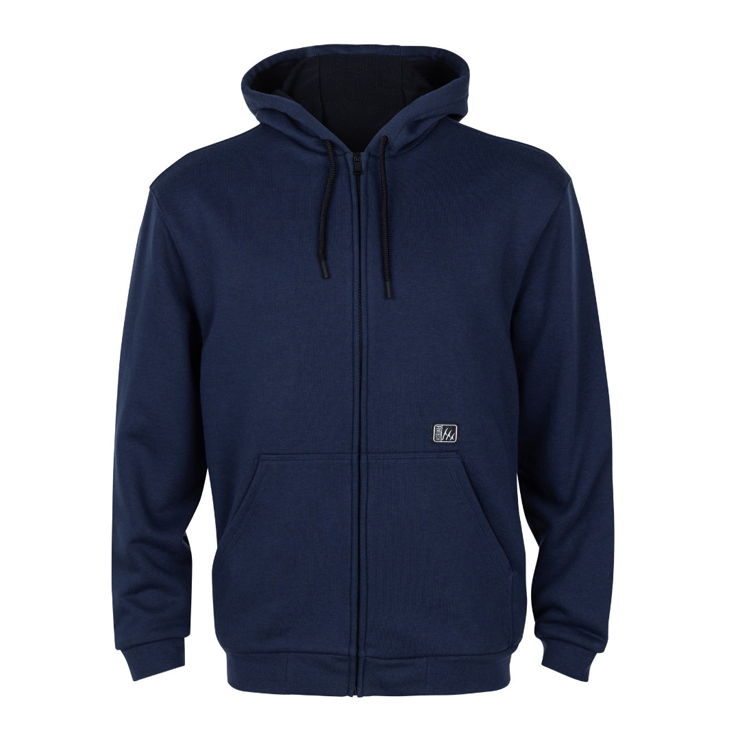 Fintech Men's Heavy Duty Fleece Full Zip Hoodie