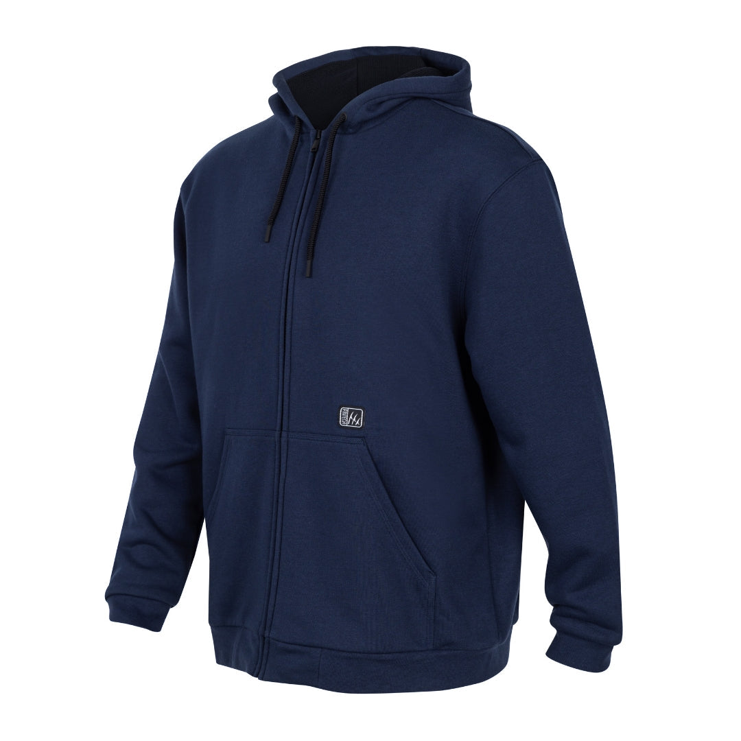 Fintech Men's Heavy Duty Fleece Full Zip Hoodie