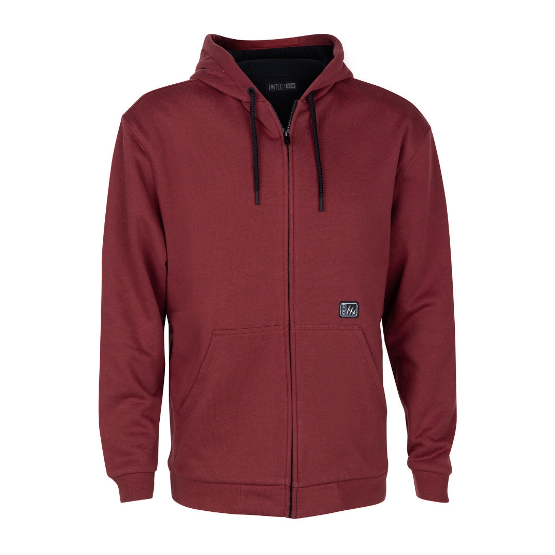 Fintech Men's Heavy Duty Fleece Full Zip Hoodie