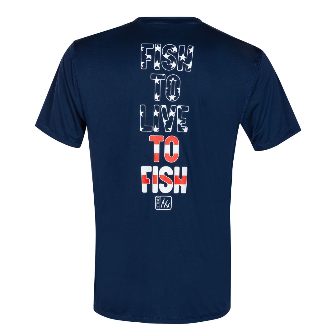 Fintech Men's SS UV "Fish to Live to Fish"