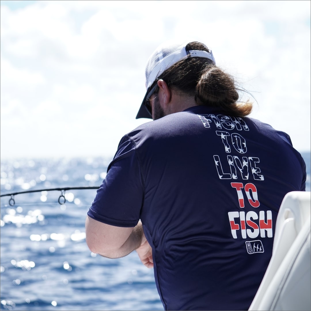 Fintech Men's SS UV "Fish to Live to Fish"