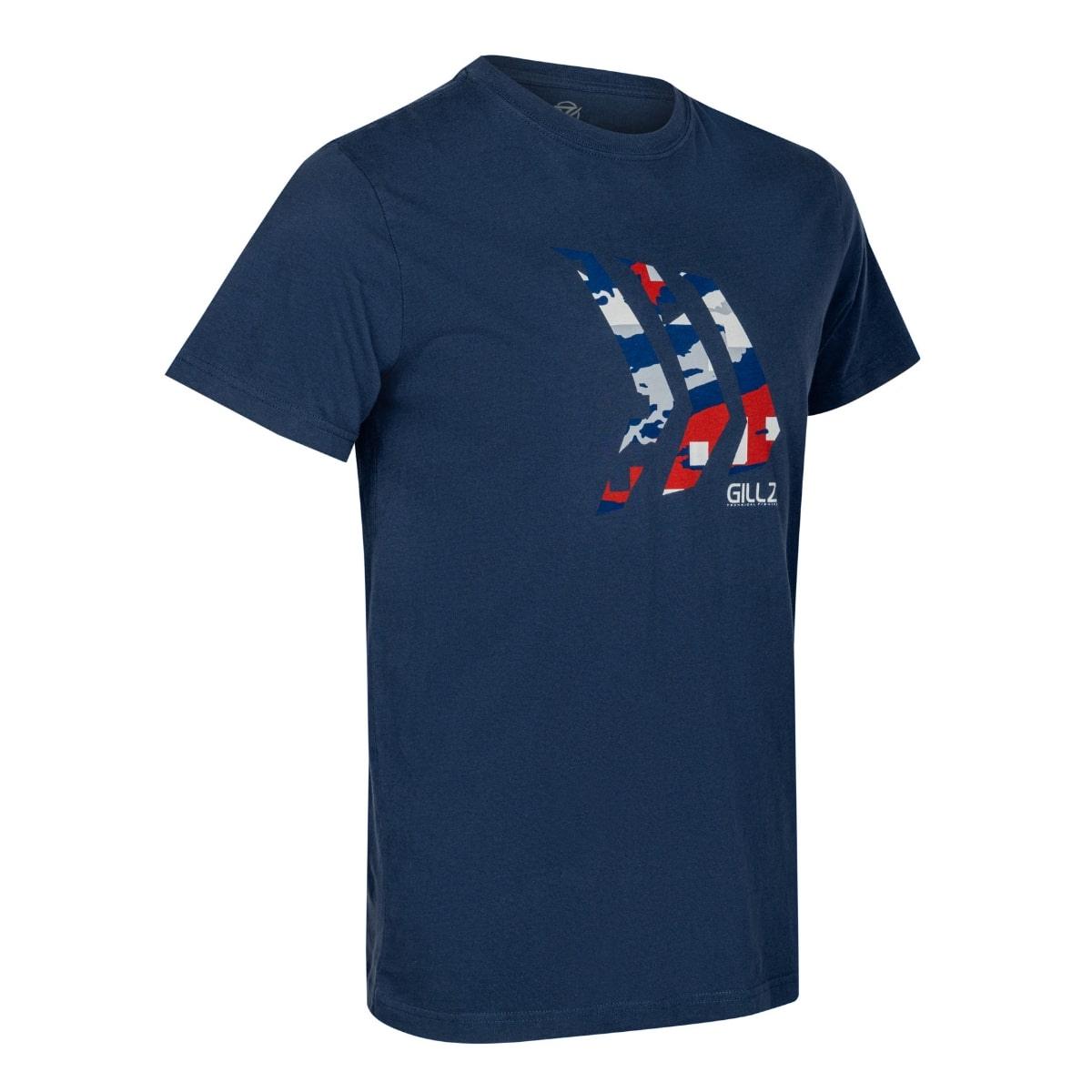 Men's Contender Series SS Graphic Tee "3 Gillz USA Tek Fill" - Gillz