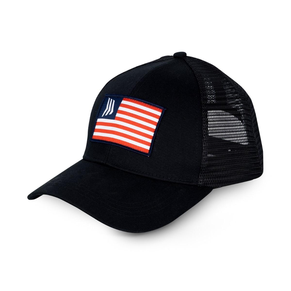 Gillz Men's Curved Brim Mesh Snapback "3 Gillz Flag" - Gillz