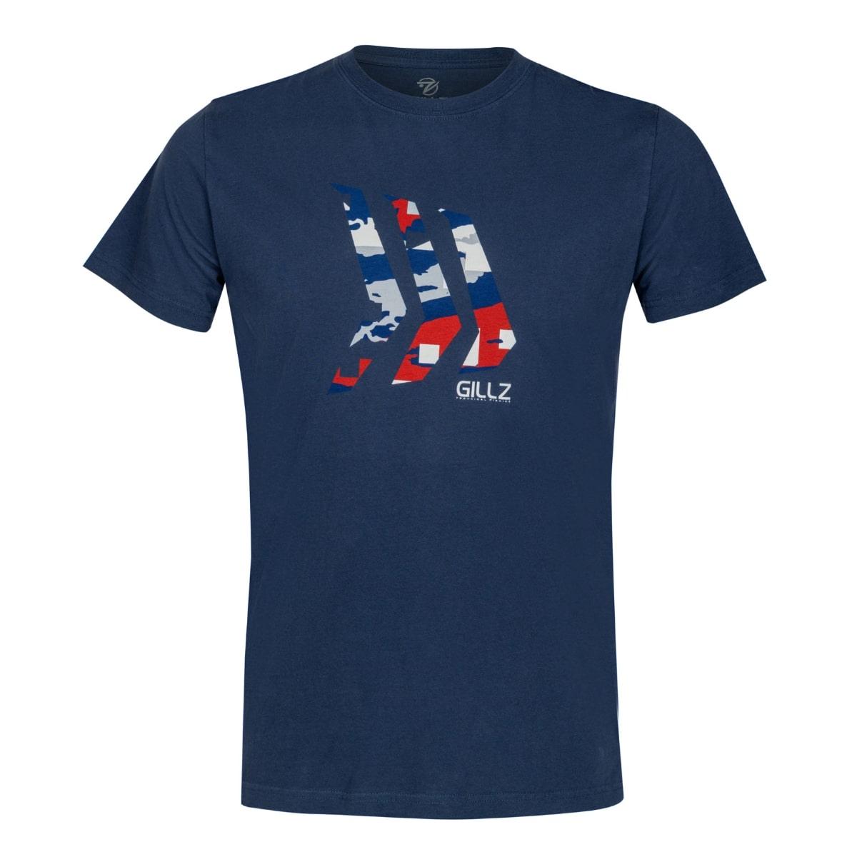 Men's Contender Series SS Graphic Tee "3 Gillz USA Tek Fill" - Gillz