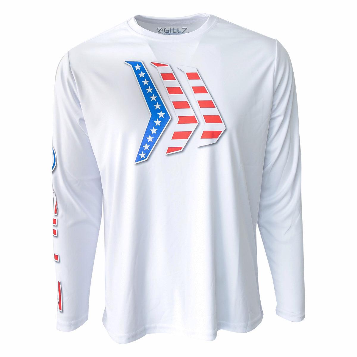Mens Contender Long Sleeve "Americana 3 Gillz Stars / Stripe" - Gillz